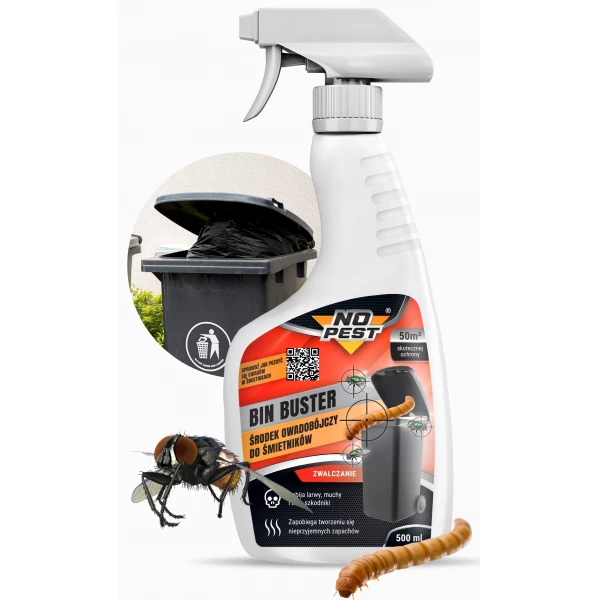 Środek do śmietników na muchy, larwy, mrówki No Pest® 500ml