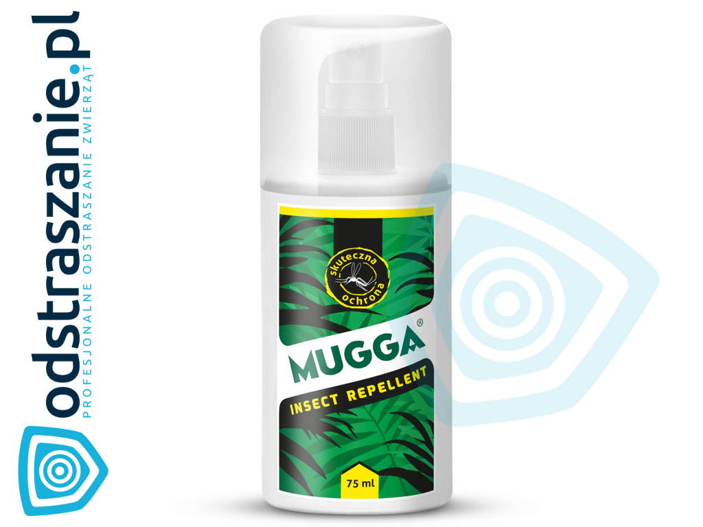 mugga spray, preparat na komary i kleszcze, środek na komary