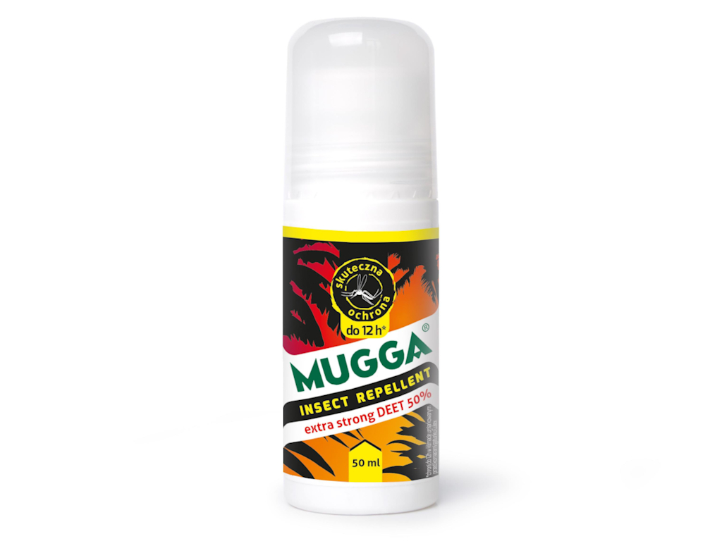 Środek na kleszcze Mugga Strong Roll On 50% DEET. Preparat na kleszcze. 