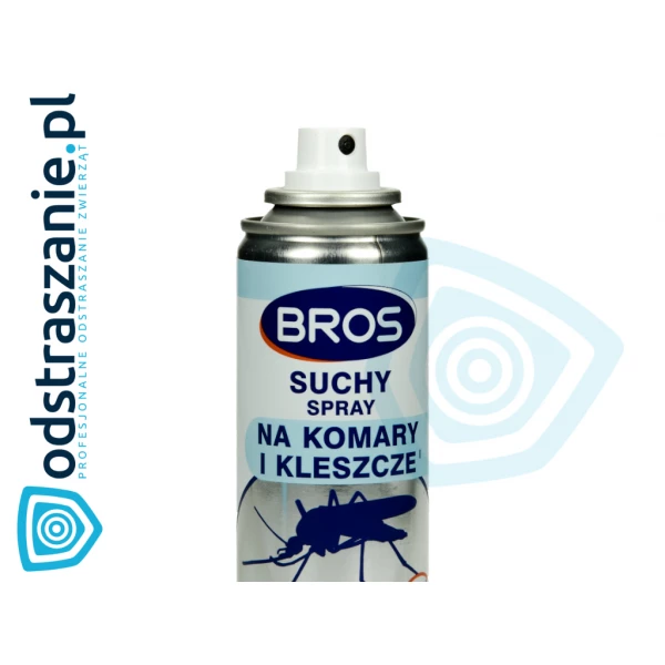 Suchy spray na komary i kleszcze. Aerozol Bros 90ml.