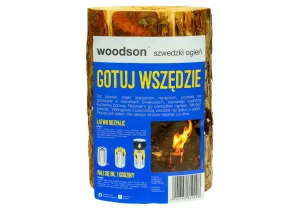 Szwedzki ogień, pochodnia szwedzka. Ekologiczna kuchenka polowa Woodson.