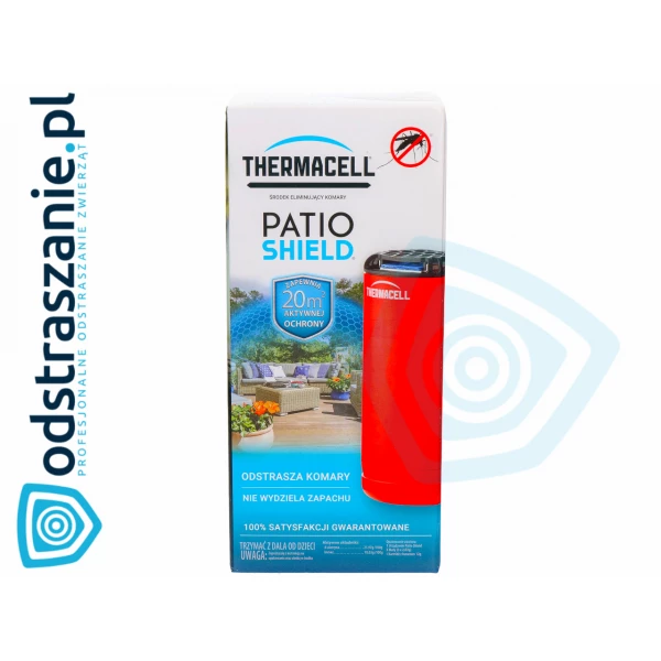 Thermacell Patio Shield Odstraszacz komarów i meszek do ogrodu czerwony