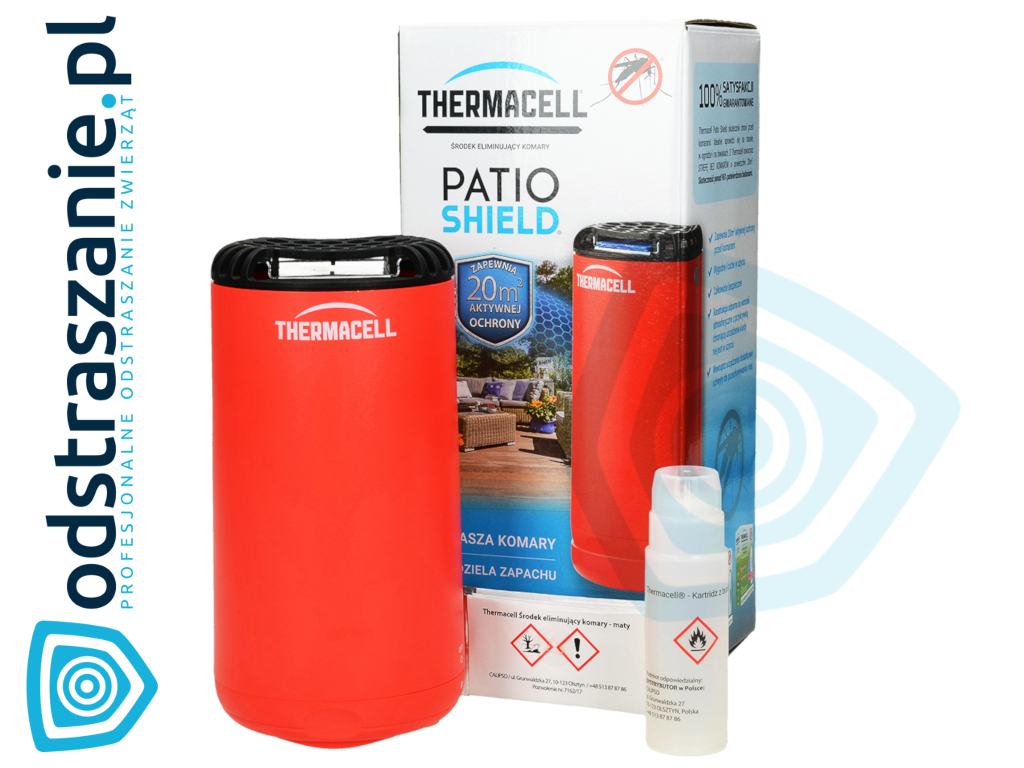 thermacell patio shield, odstraszacz komarów, meszek, na komary, meszki