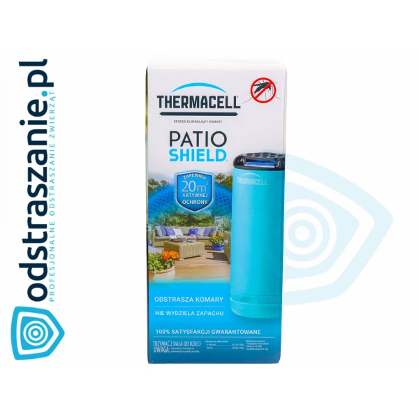 Thermacell Patio Shield Odstraszacz komarów i meszek do ogrodu niebieski
