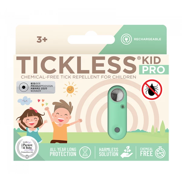 Tickless Kid Pro Greek urządzenie ultradźwiękowe na kleszcze dla dzieci zielony