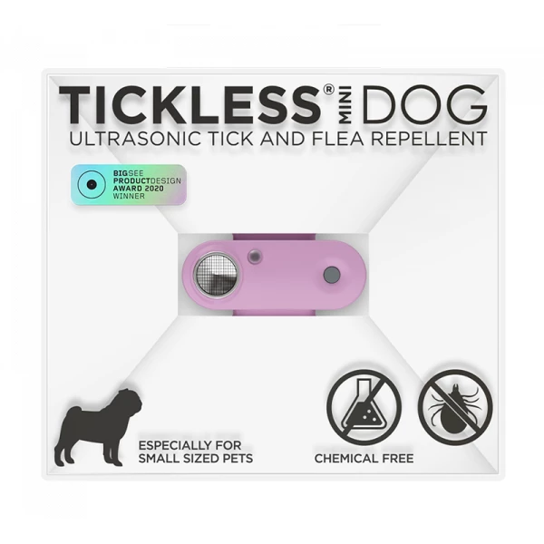 Tickless Mini urządzenie ultradźwiękowe na kleszcze i pchły dla psów Organ Purple
