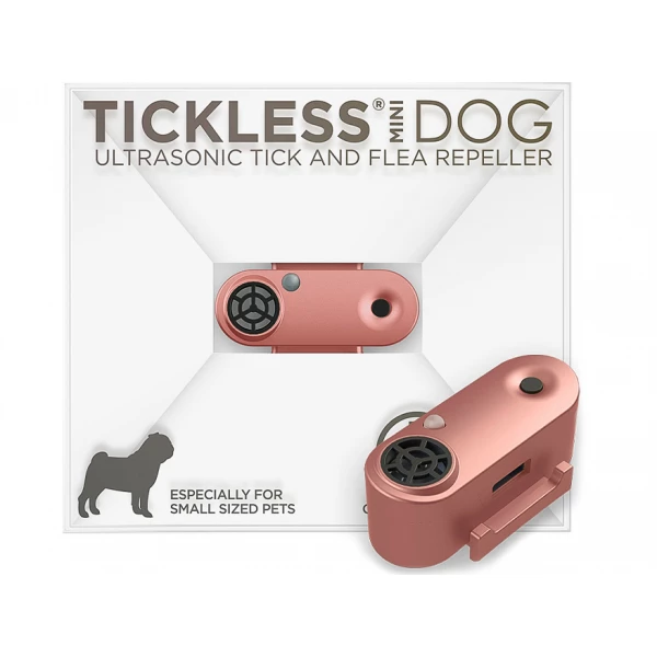 Tickless Mini Odstraszacz na pchły i kleszcze dla psów różowe złoto