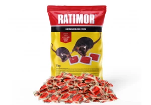 Trutka na szczury i myszy Ratimor bromadiolon czarwona pasta w saszetkach 1kg