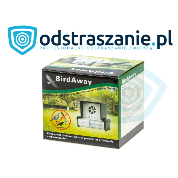 Ultradźwiękowy odstraszacz ptaków BirdAway LS-987BF. 