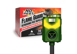 Ultradźwiękowy odstraszacz kotów, psów No Pest® Flame Guard 