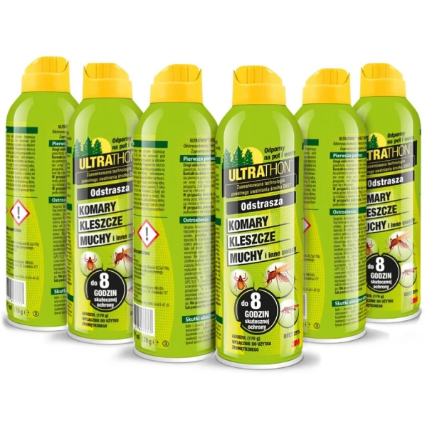 Ultrathon Spray 3M 25% DEET 6 sztuk opakowanie zbiorcze. 