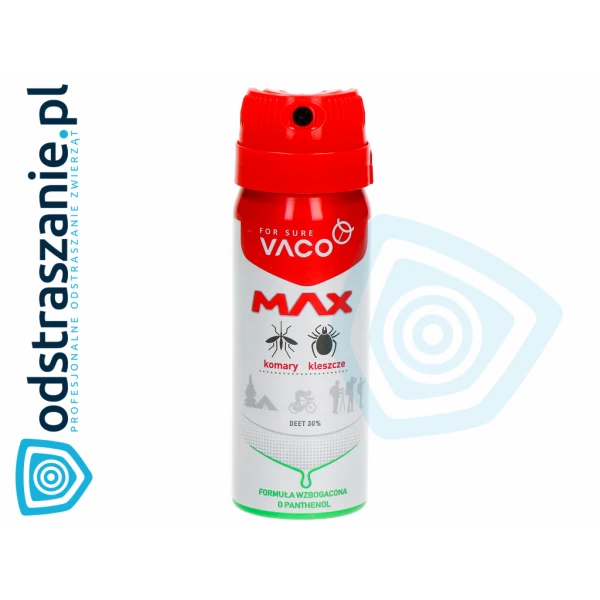 Mały, kieszonkowy spray na komary kleszcze meszki VACO Max 30% DEET